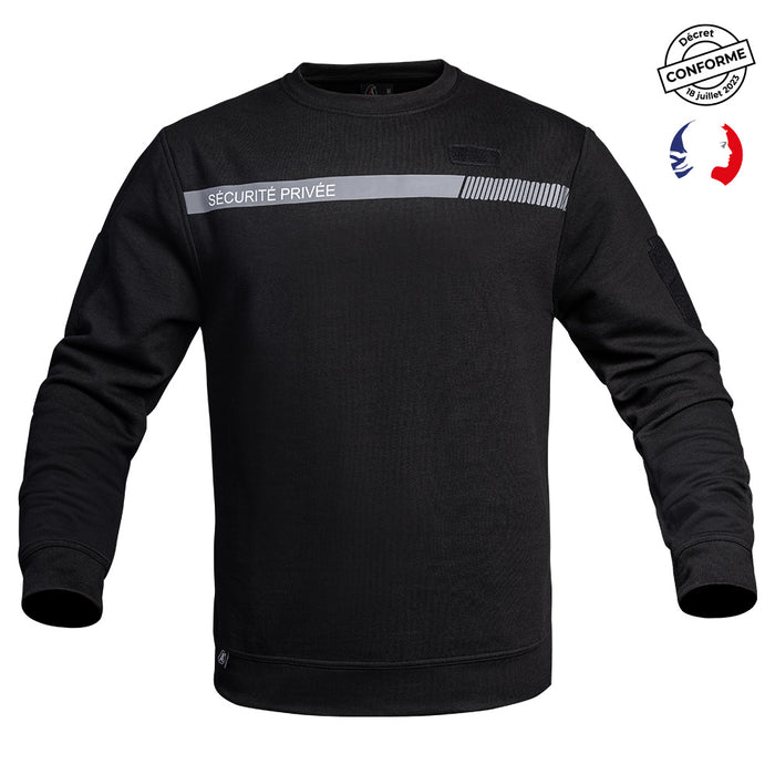 Sweat SÉCU-ONE Sécurité Privée Noir - Ref 01.052312