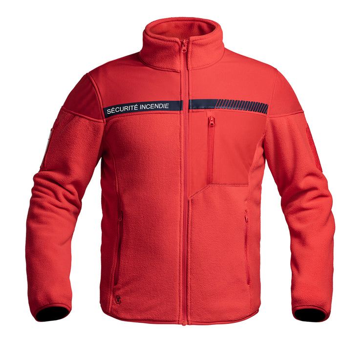 Veste Polaire SÉCU-ONE Sécurité Incendie Rouge - Ref 01.203082