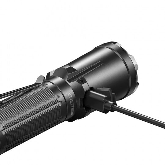 Lampe Tactique avec Embout Brise-vitre Branché