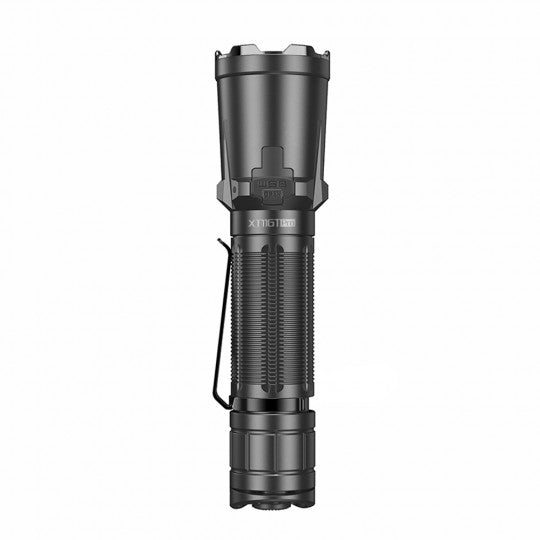 Lampe Tactique avec Embout Brise-vitre Vu de Profil