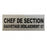 Lot De 1 Dossard + 1 Bande Poitrine Gris Chef De Section