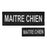 Lot Dossard + Bande poitrine Maître chien noir