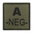 Patch Groupe Sanguin A- Brodé Vert Olive