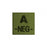 Patch Groupe Sanguin Brodé A- vert olive