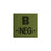 Patch Groupe Sanguin Brodé B- vert olive