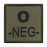 Patch Groupe Sanguin O- Brodé Vert Olive
