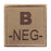 Patch Groupe Sanguin Tan B- Brodé 