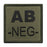Patch Groupe Sanguin Vert Olive Ab- Brodé