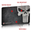 Tapis de nettoyage arme Punisher Grunge | TEKMAT