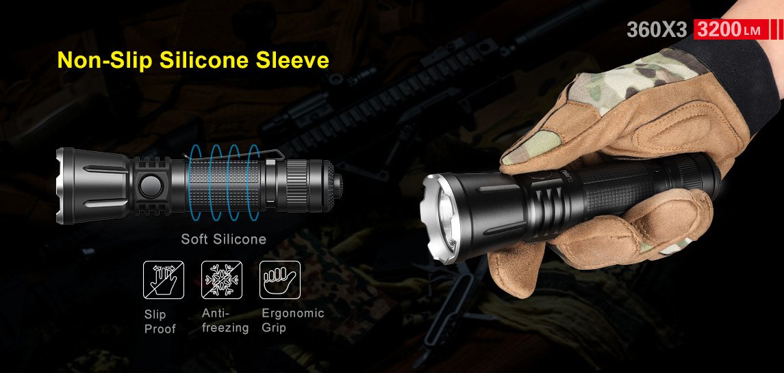 photo explicative de la Lampe Tactique Klarus
