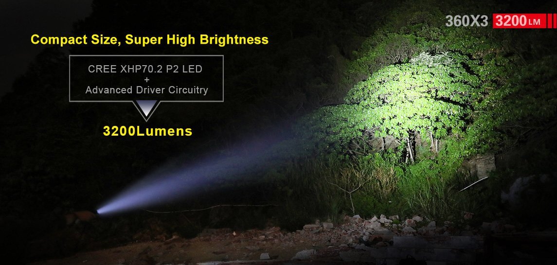 photo explicative de la Lampe Tactique Klarus