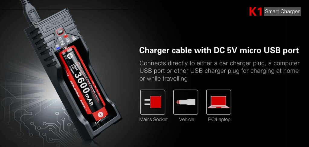 photo explicative du Chargeur Pour Batterie Lampe Tactique