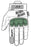 Gants Coqués Militaire vu du dessus