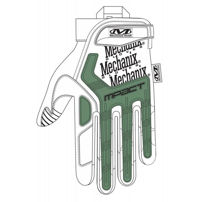 Gants Tactiques Militaire vu du dessus