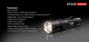 photo explicative de la lampe Lampe Tactique Militaire