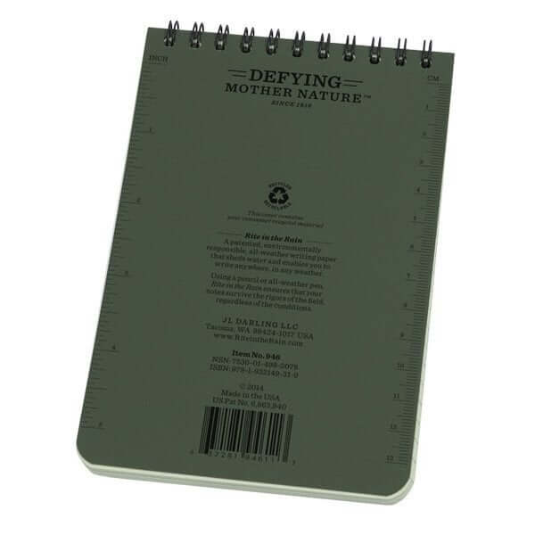 Carnet de Note Militaire vu de derrière