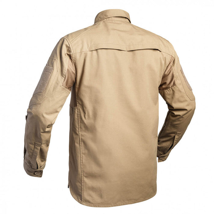 Chemise De Combat Coyote vu de dos et de côté