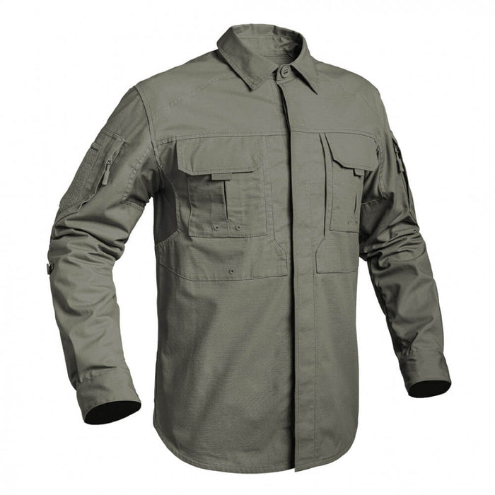 Chemise Militaire Kaki vu de côté