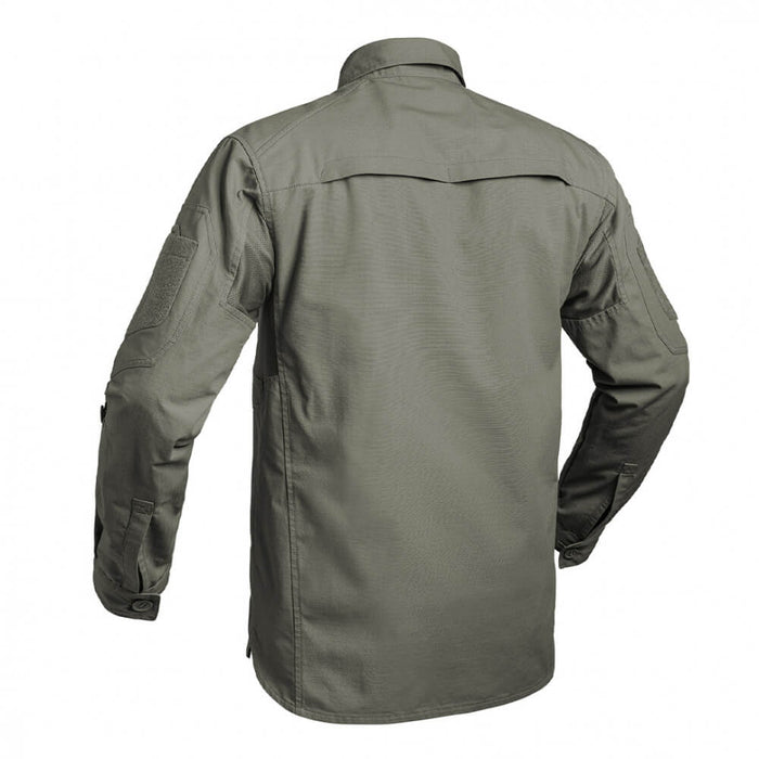 Chemise Militaire Kaki vu de dos et de côté