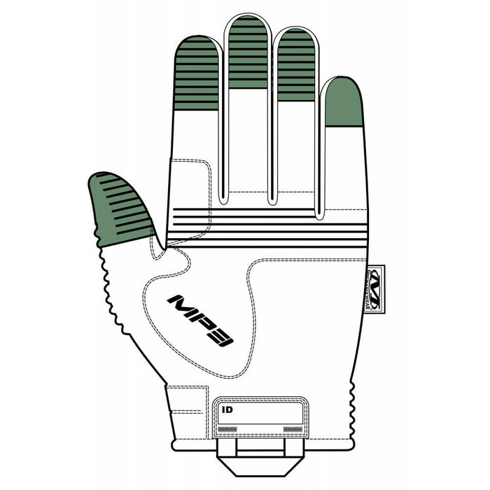 Gants Tactique Coqué vu de la paume