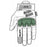 Gants Tactique Coqué vu du dessus