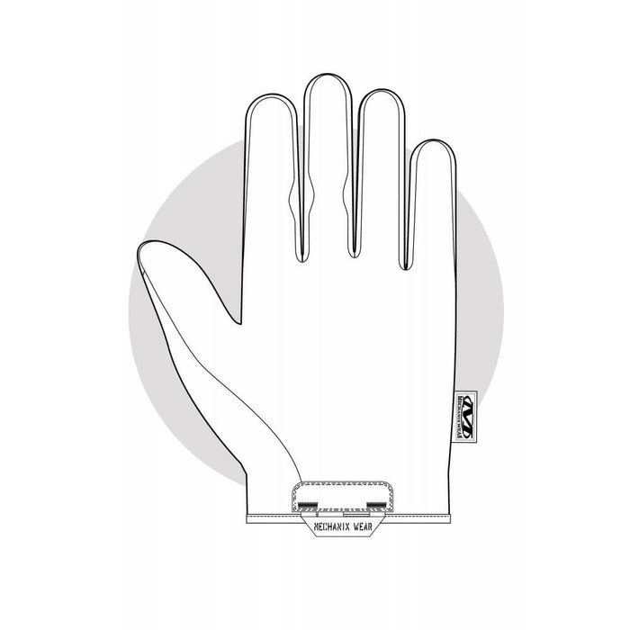 Gants Tactique Cuir vu de la paume