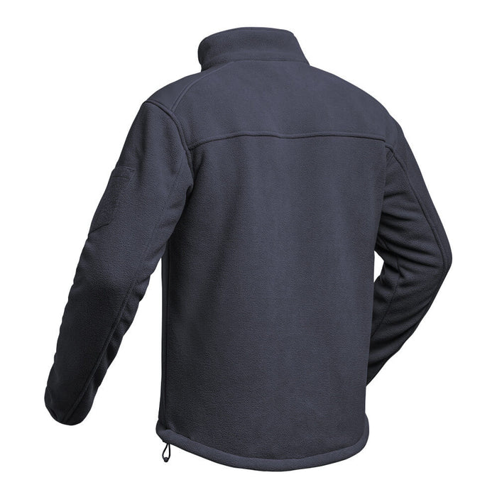 Polaire Militaire Bleu Marine vu de dos et de côté
