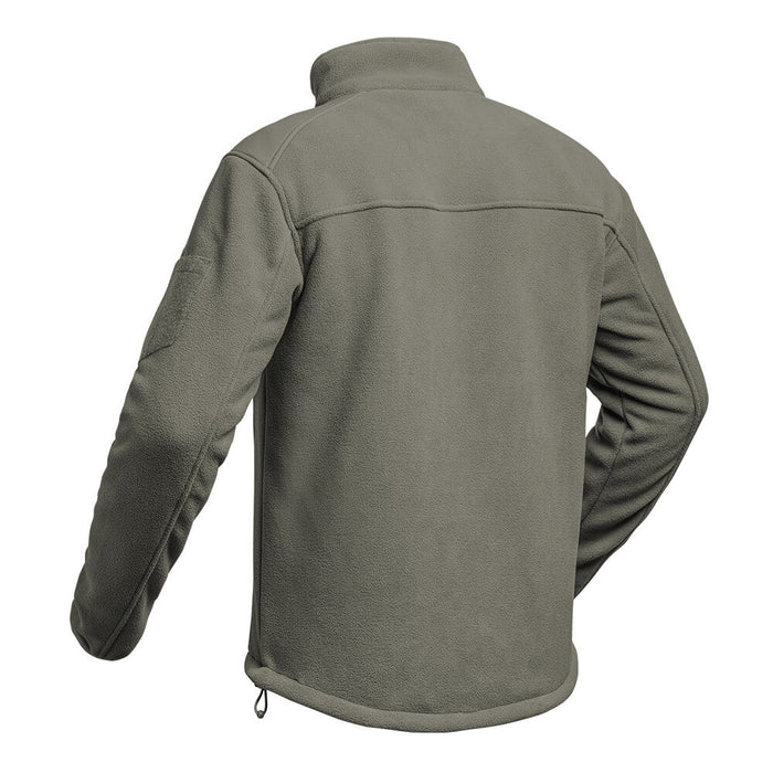 Polaire Militaire Kaki vu de côté et de dos