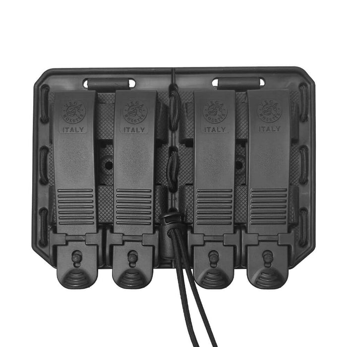 Porte Chargeur Double Noir sans chargeur vu de dos
