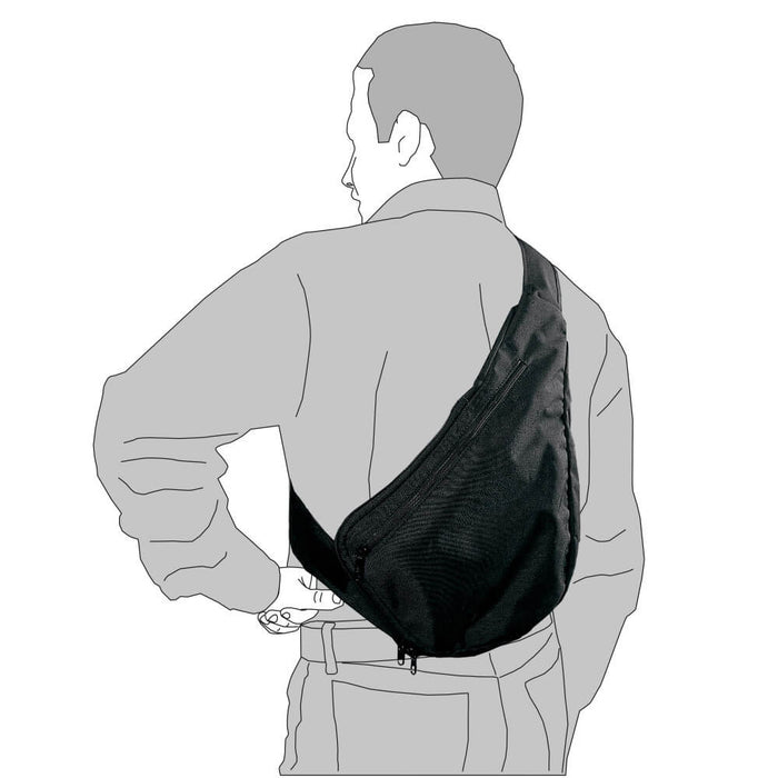 Sacoche Holster Arme sur le dos d'une personne