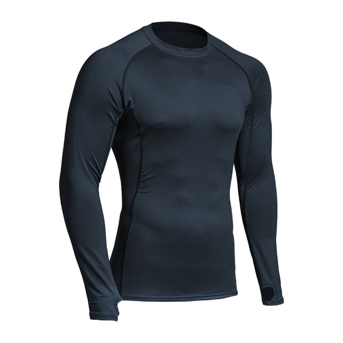 T-Shirt Militaire Homme Bleu vu de côté