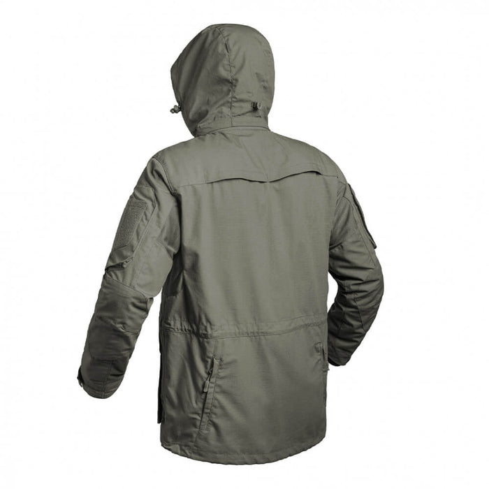 Veste Militaire Kaki vu de côté et de dos
