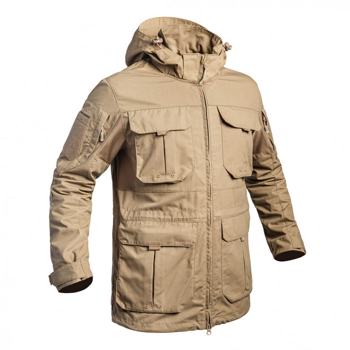 Veste Militaire Sable vu de côté
