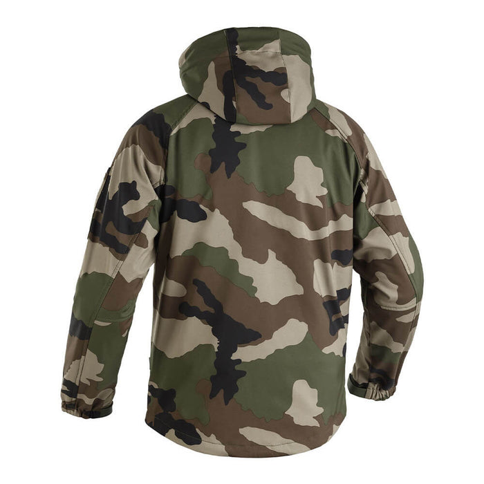 Veste Softshell Camouflage Militaire vu de dos