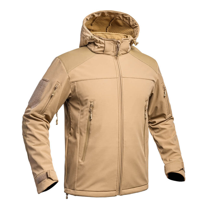 Veste Softshell Fighter Tan vu de côté