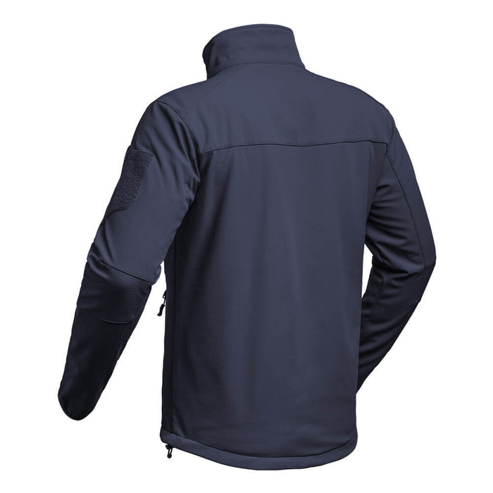 Veste Softshell Marine Nationale vu de dos et de côté