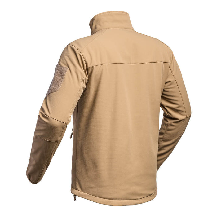 Veste Softshell Militaire Homme vu de dos et de côté