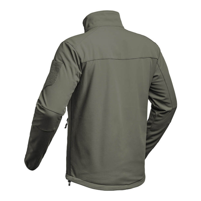 Veste Softshell Militaire Opex vu de dos et de côté