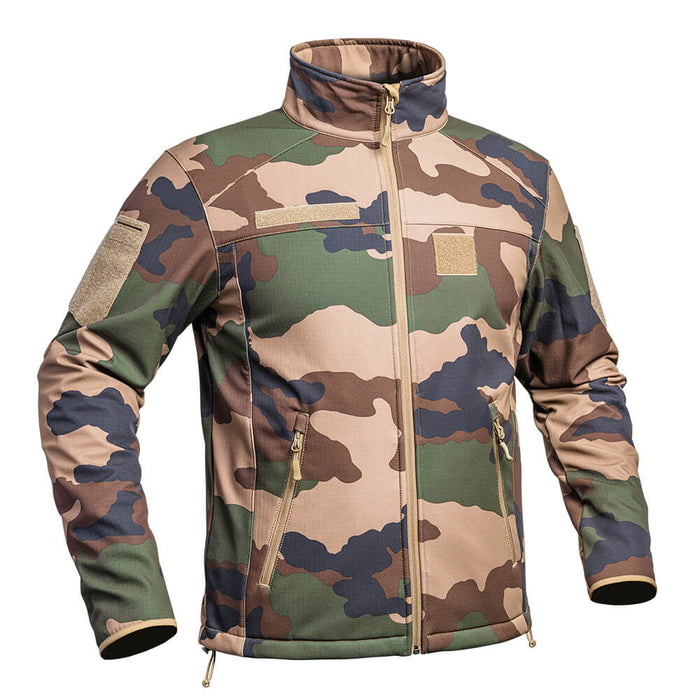 Veste Softshell Militaire vu de côté