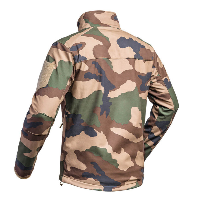 Veste Softshell Militaire vu de dos et de côté