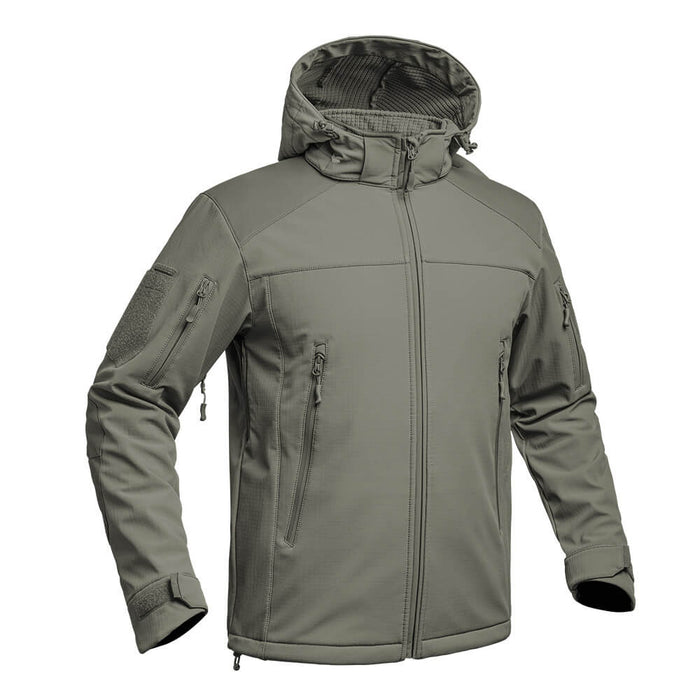 Veste Softshell Verte vu de côté