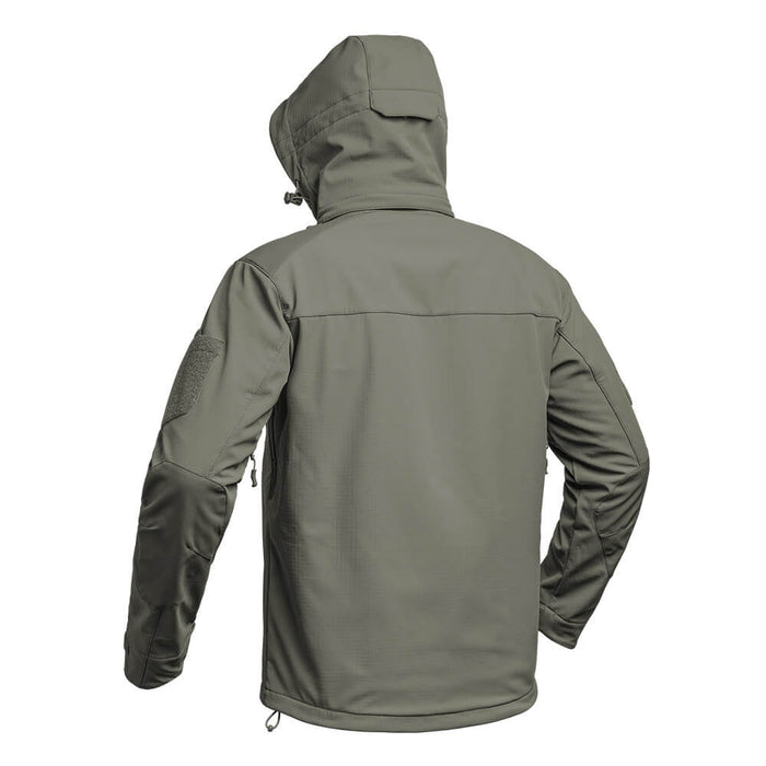 Veste Softshell Verte vu de dos et de côté