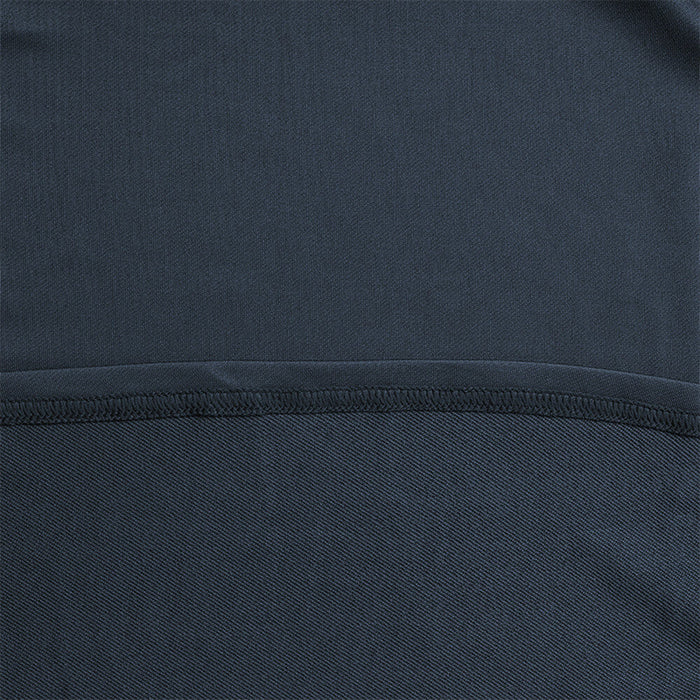 zoom sur le T Shirt Militaire Manche Longue Bleu